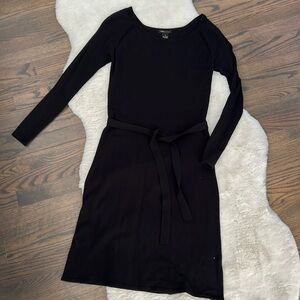 BCBG Max Azria black sweater dress size small cotton blend